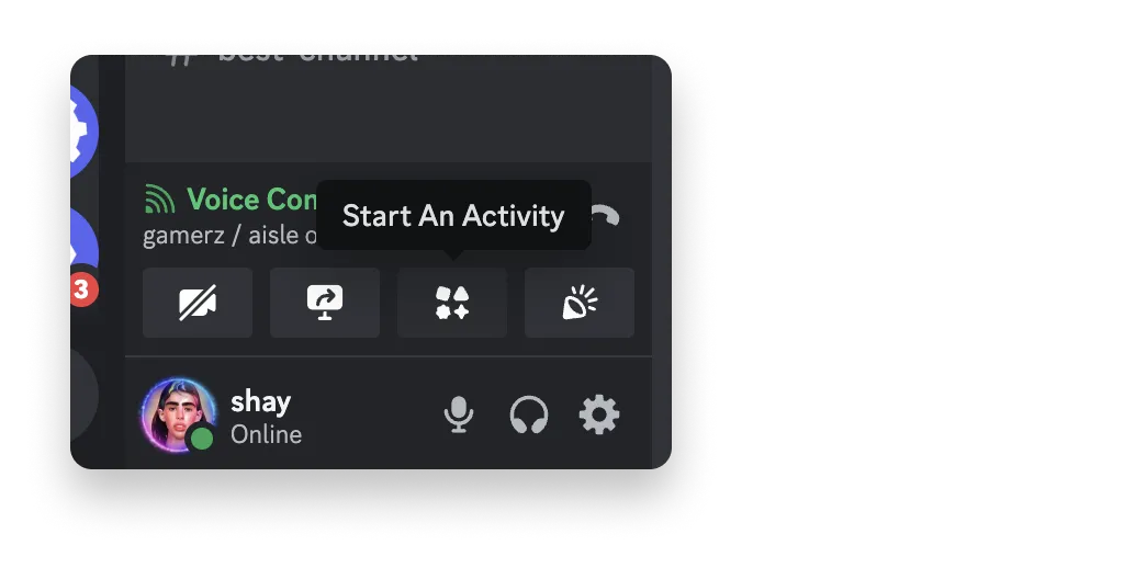 截图：启动活动