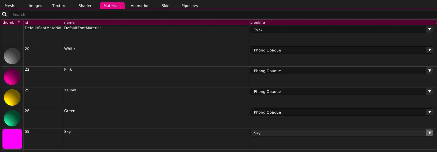 Shows how to create a sky material