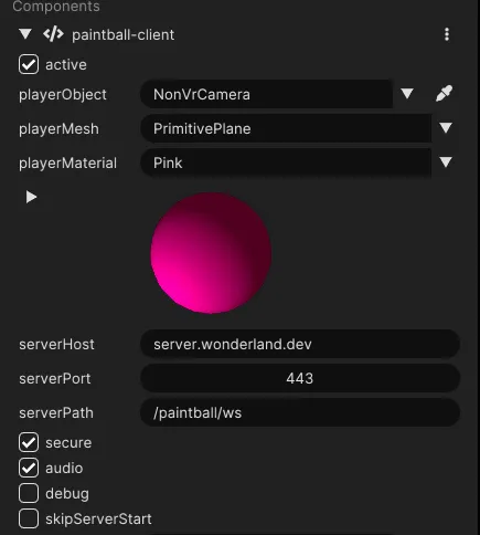 Screenshot: Server Settings WLE