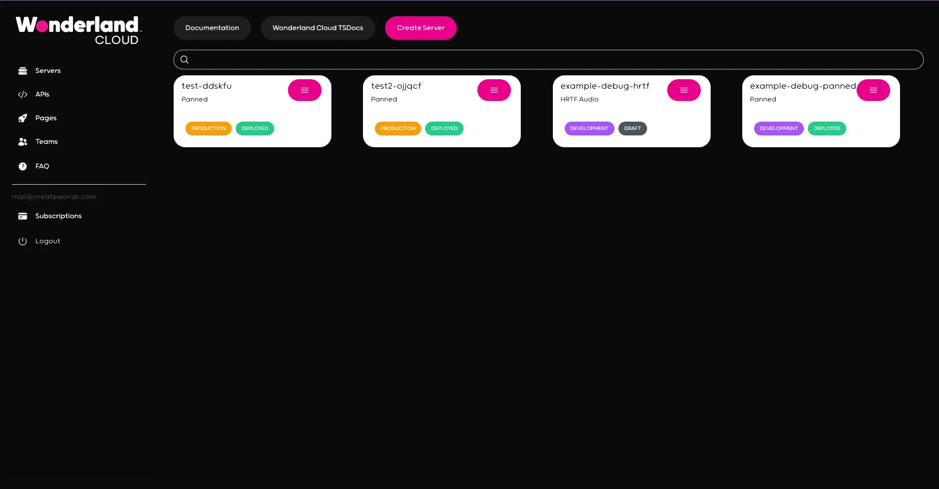 Screenshot: Servers Explorer