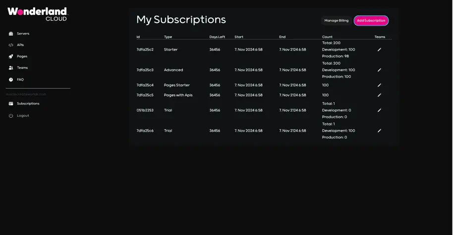 Subscriptions