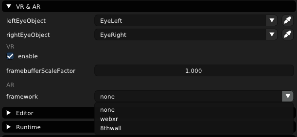 Screenshot: Getting Started - Project Settings