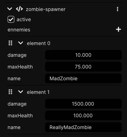 Custom Component Record & Array Properties