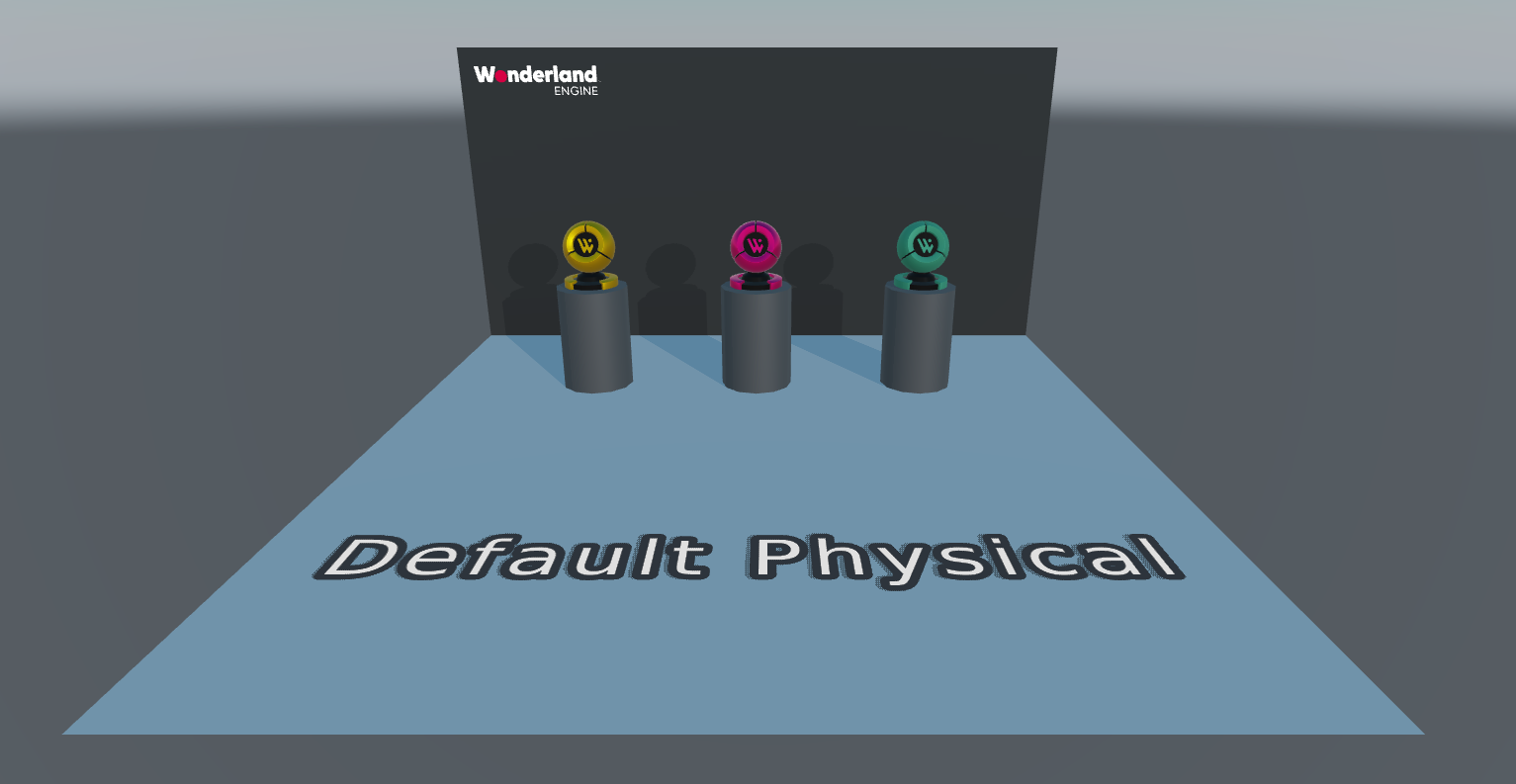 Screenshot: New Physical Template